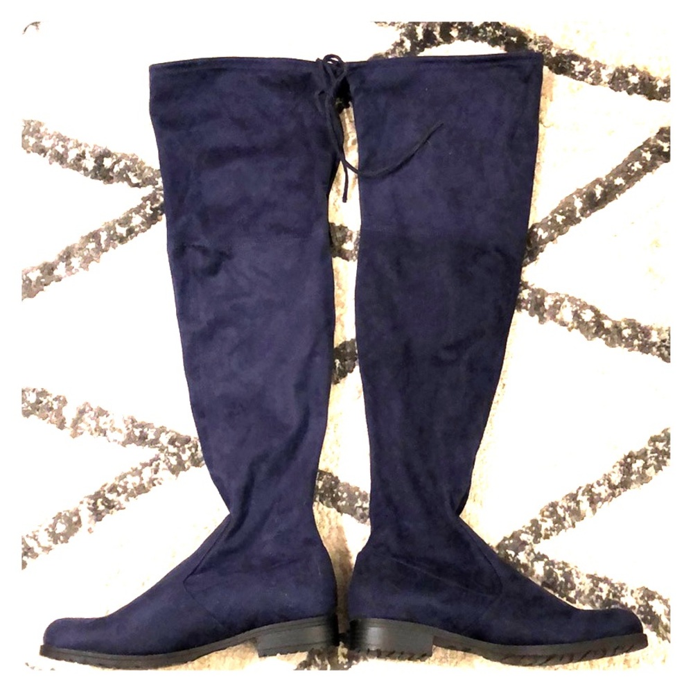 Unisa over the knee navy boots